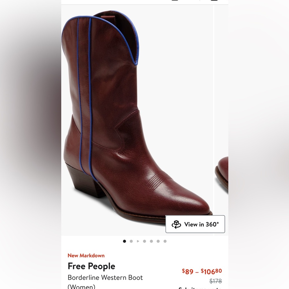 New Free People Borderline Western Boot